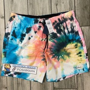NWT Hollister Pride Tie-Dye Swimming Trunks
